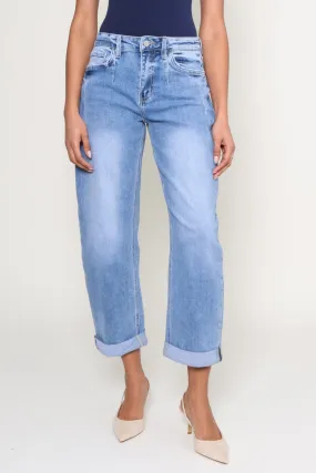 Wind Snap - Cuffed Barrel Jean
