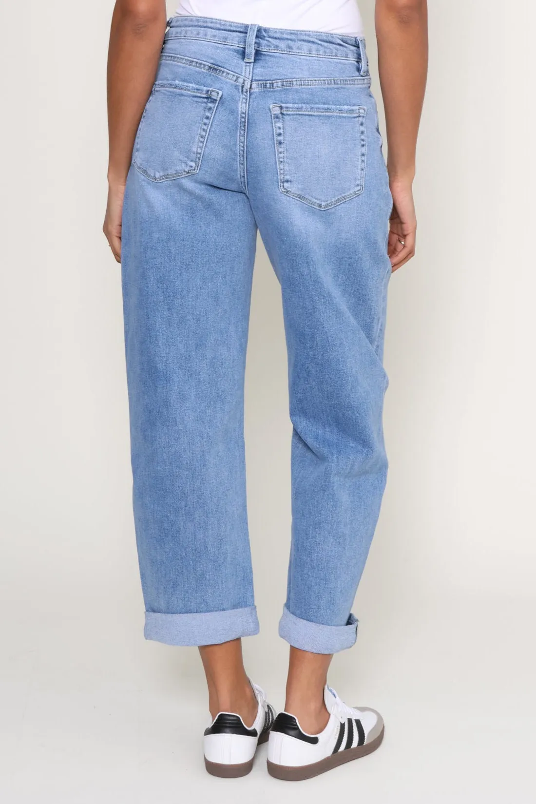 Wind Snap - Cuffed Barrel Jean