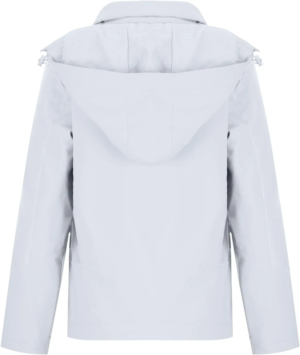 Windbreaker Jacket Women Waterproof Trench Coat Fleece Lined Travel Raincoat Outdoor Warm Rain Jackets