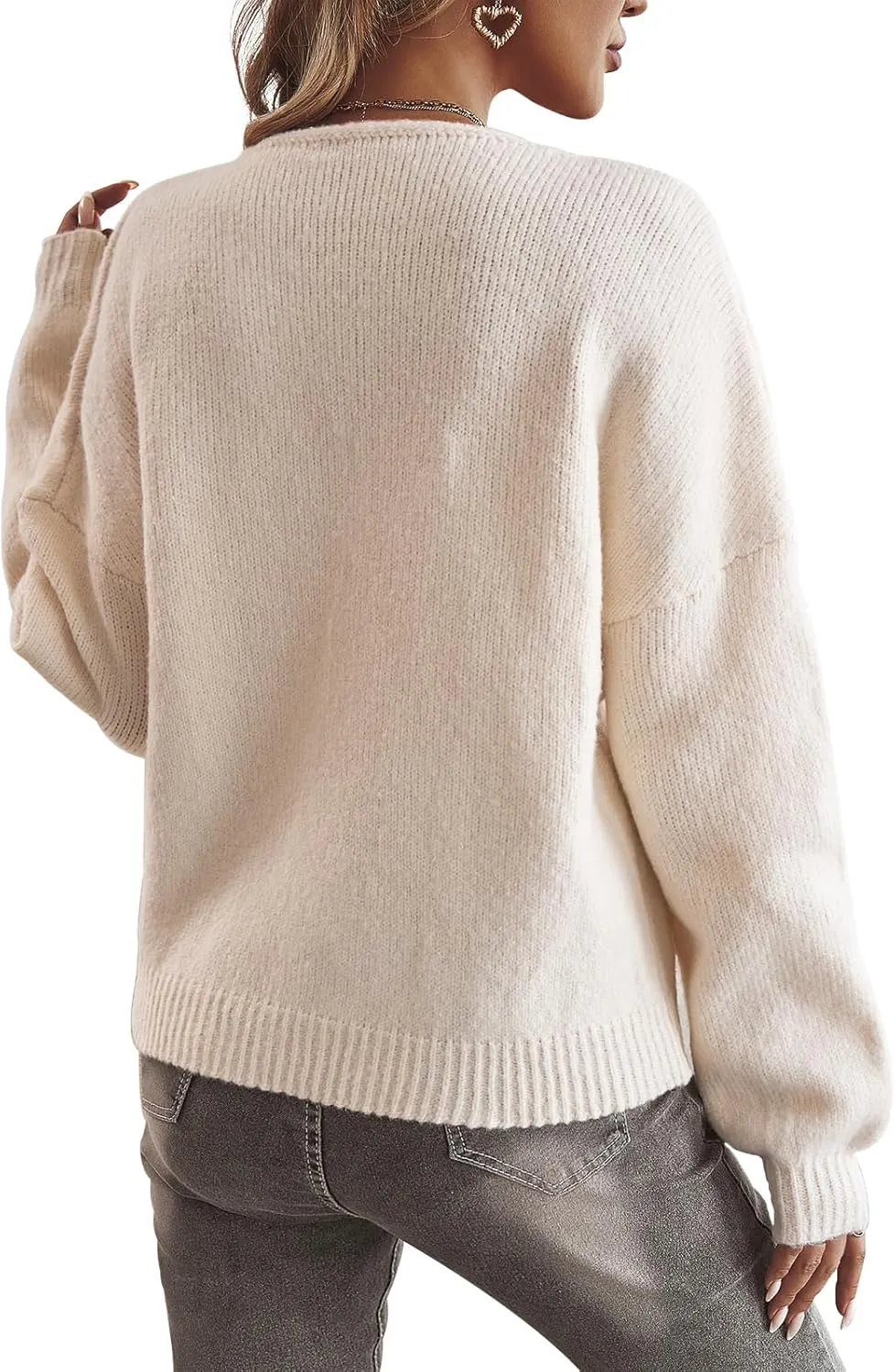 Women Leopard Print Bow Tie Cardigan Sweaters Long Sleeve Crewneck Open Front Knit Chunky Coats Casual Loose Outwear