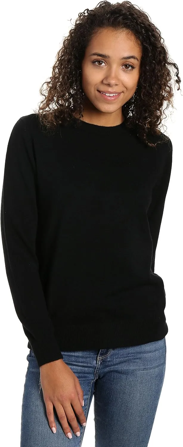 Women's 100% Cashmere Classic Crew Neck Sweater