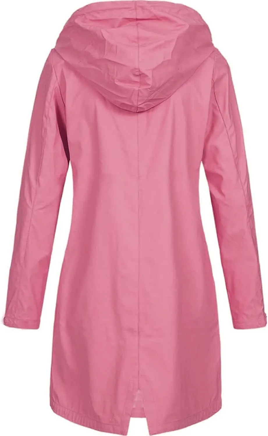 ZEFOTIM Womens Rain Jacket with Hood Waterproof Light Weight Casual Raincoat with Pockets Zip Up Hiking Jackets Clothes
